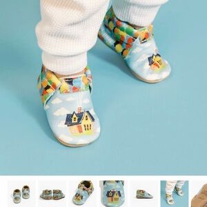 Up- Disney Baby City Baby Shoe Leather  Mocasines Sz7 Soft Bottom NWT